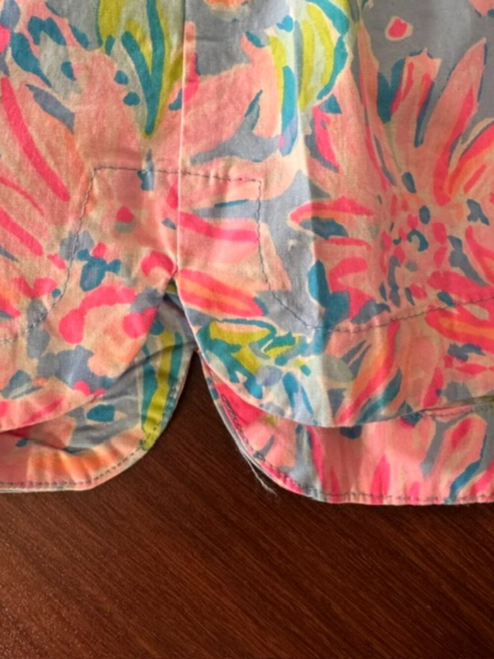 NWT Lilly Pulitzer Ocean View Shorts Blue Peri Sunrise Bay Floral Sz M $58 - Picture 11 of 12
